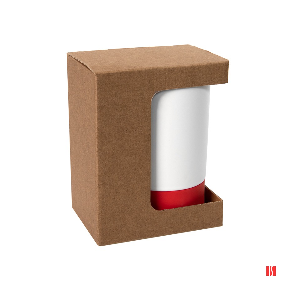 Коробка для кружки 23501 с подиумом, размер 11,9 х 8,6 х 15,2 см, микрогофрокартон, коричневый