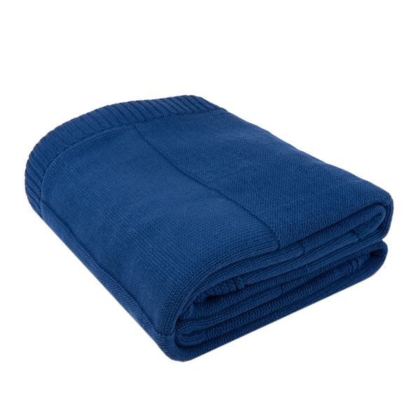 Купить Плед ELSKER MINI, синий, шерсть 30%, акрил 70%, 120*170 см Плед ELSKER MINI, синий, шерсть 30%, акрил 70%, 120*170 см