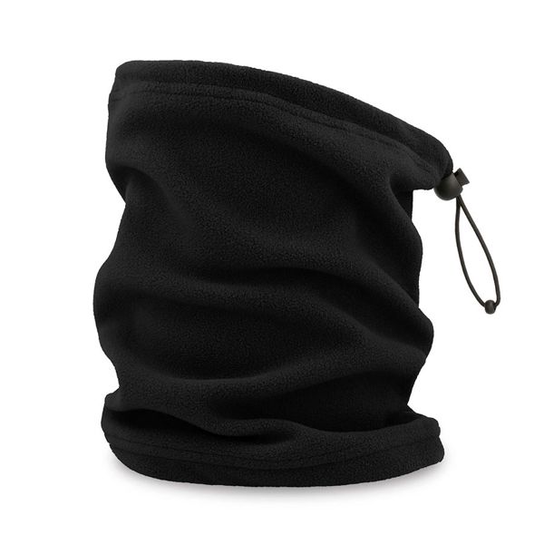 Купить Шарф-бафф HOTTY-S с регулятором шнура, чёрный, флис, 100% полиэстер, 230 г/м2 Шарф-бафф HOTTY-S с регулятором шнура, чёрный, флис, 100% полиэстер, 230 г/м2