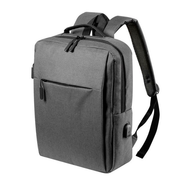 Купить Рюкзак "Prikan", серый, 40x31x13 см, 100% полиэстер 600D Рюкзак "Prikan", серый, 40x31x13 см, 100% полиэстер 600D