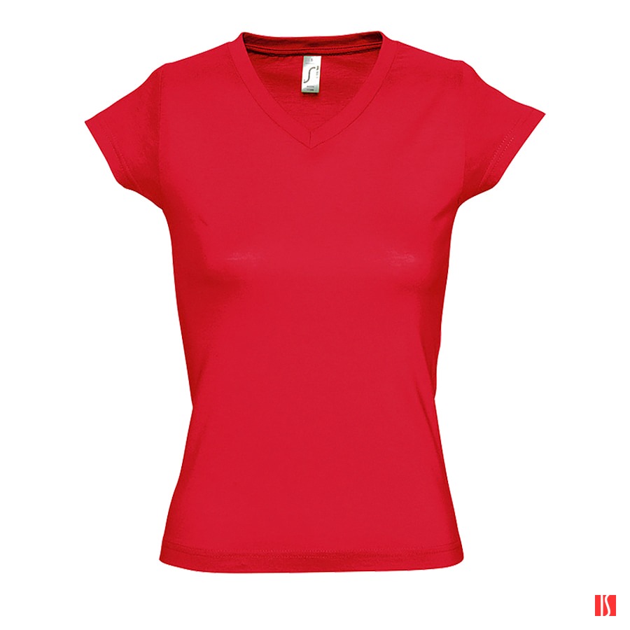 Футболка "Moon", красный_S, 100% х/б, 150 г/м2