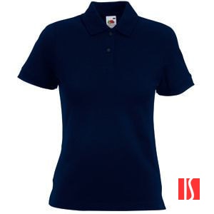 Поло "Lady-Fit Polo", глубокий темно-синий_XS, 97% х/б, 3% эластан, 220 г/м2