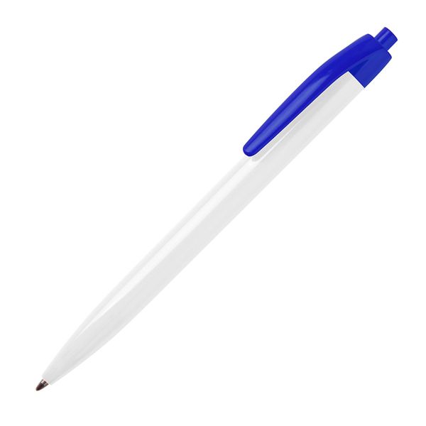 N8, ручка шариковая, белый/синий, пластик