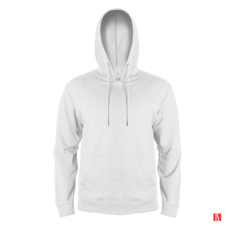 Толстовка мужская с капюшоном SELEN, белый, S, 50 % хлопок, 50% полиэстер, 260 г/м2