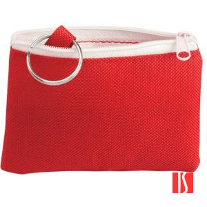 Футляр  для ключей  "Лайт",  красный; 11 х 7,5 х 1 см; полиэстер 600D, шелкография