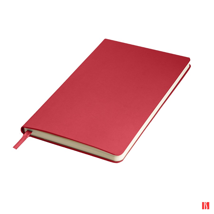 Ежедневник недатированный SIMPLY FLEX, А5,  красный, кремовый блок, в клетку