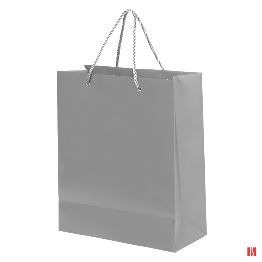 Пакет подарочный GLAM 27х12х32  см, серый