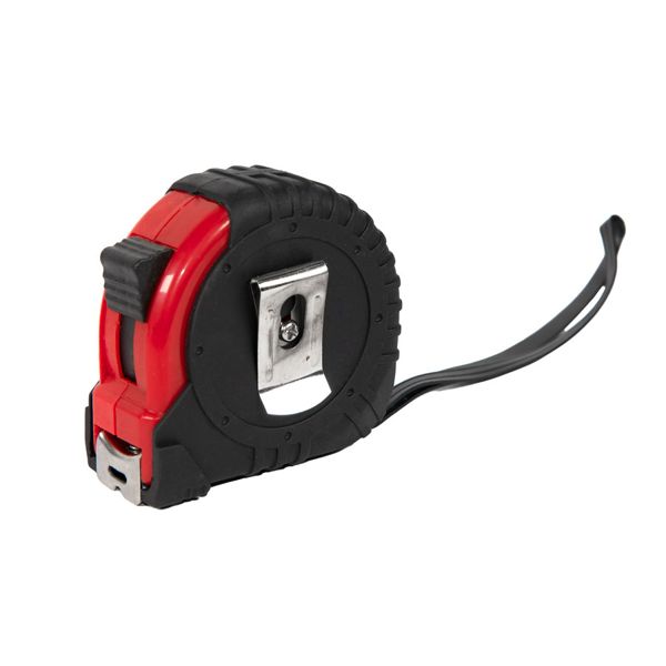 Купить Рулетка GRADE с металлическим клипом 5 м., красная, пластик Рулетка GRADE с металлическим клипом 5 м., красная, пластик