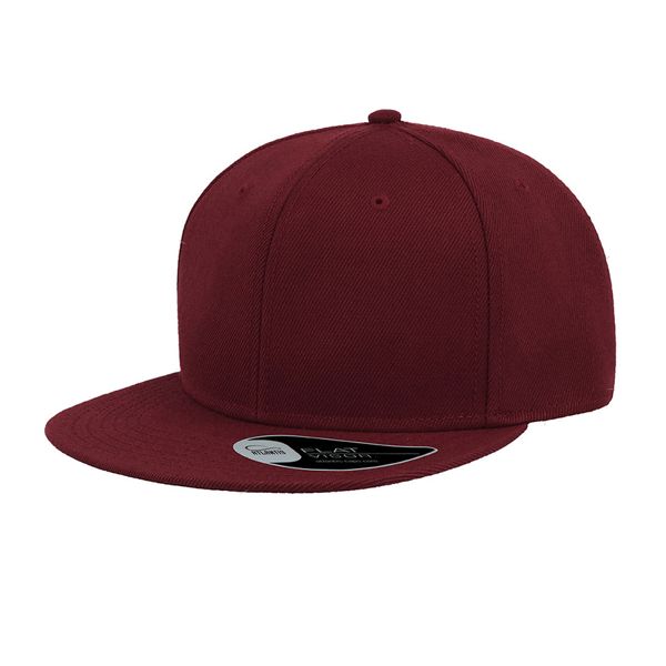 Купить Бейсболка "SNAP BACK", 6 клиньев, бордовый, 100% п/э,100% х/б, 400 гр/м2, пластик. застежка Бейсболка "SNAP BACK", 6 клиньев, бордовый, 100% п/э,100% х/б, 400 гр/м2, пластик. застежка