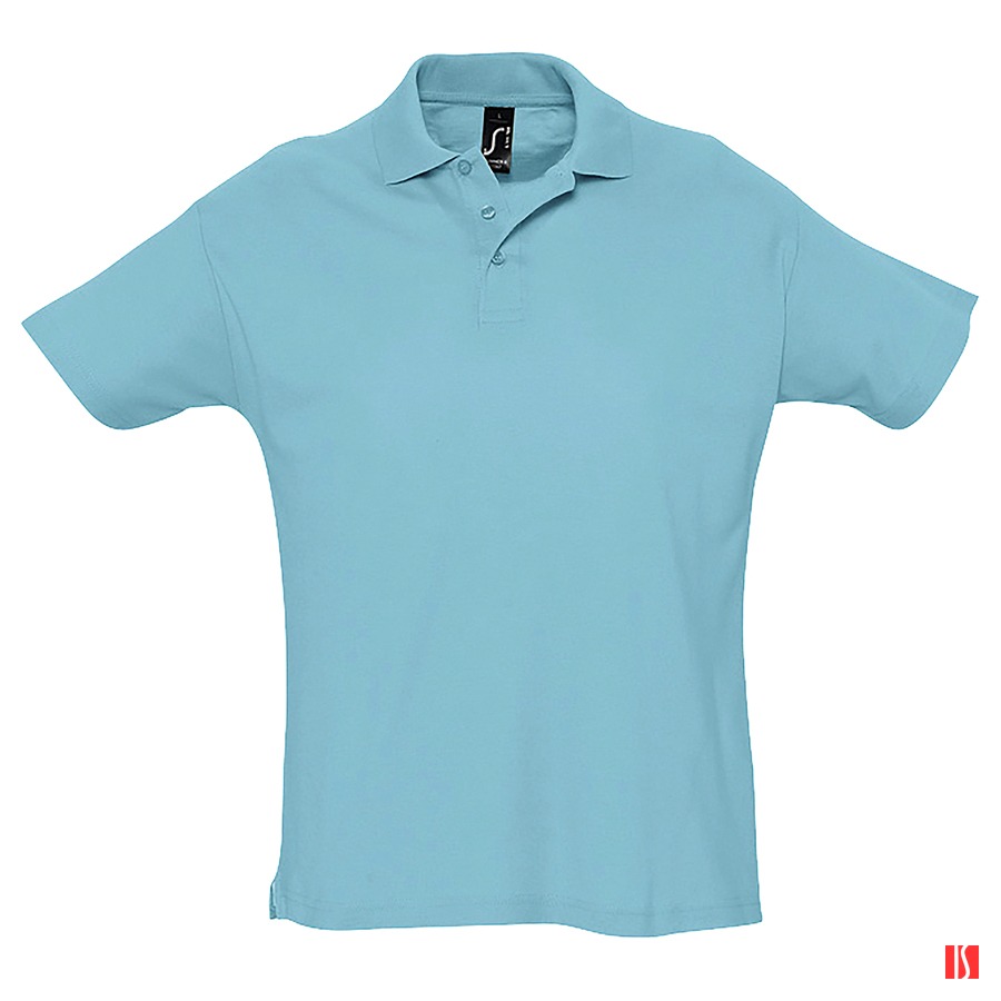 Рубашка поло мужская SUMMER II, бирюзовый, XS, 100% хлопок, 170 г/м2