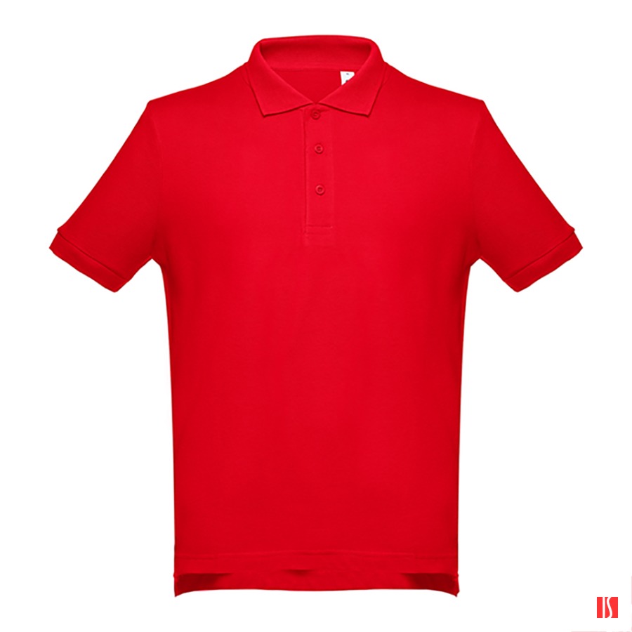 Рубашка-поло мужская ADAM, красный, S, 100% хлопок, плотность 195 г/м2