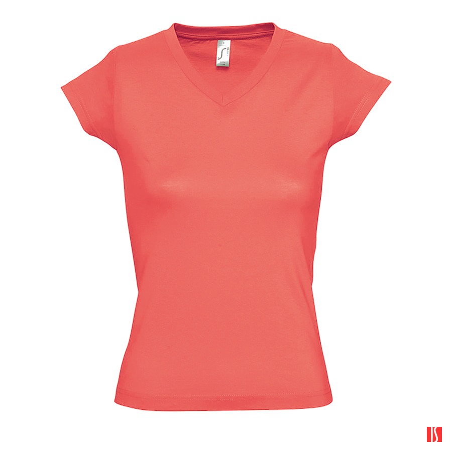 Купить Футболка "Moon", коралловый_S, 100% х/б, 150 г/м2 Футболка "Moon", коралловый_S, 100% х/б, 150 г/м2