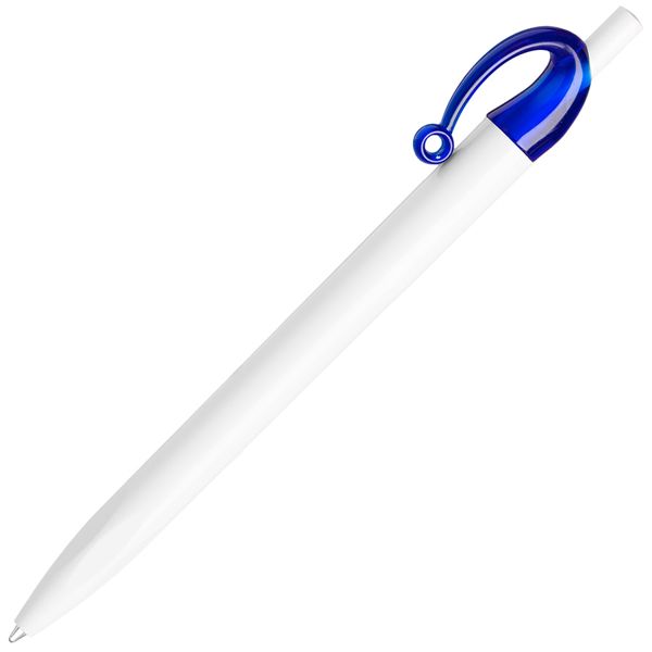 JOCKER, ручка шариковая, синий/белый, пластик