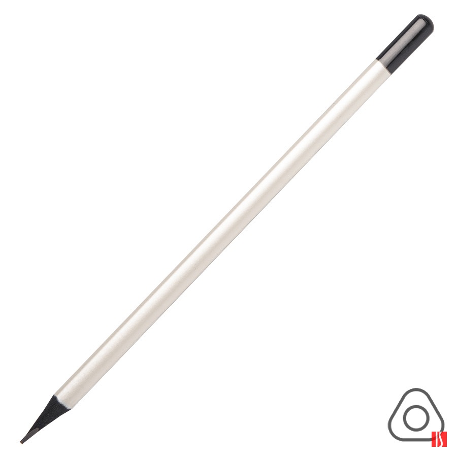 Карандаш чернографитный трехгранный IMAGE, HB, белый/черный, дерево