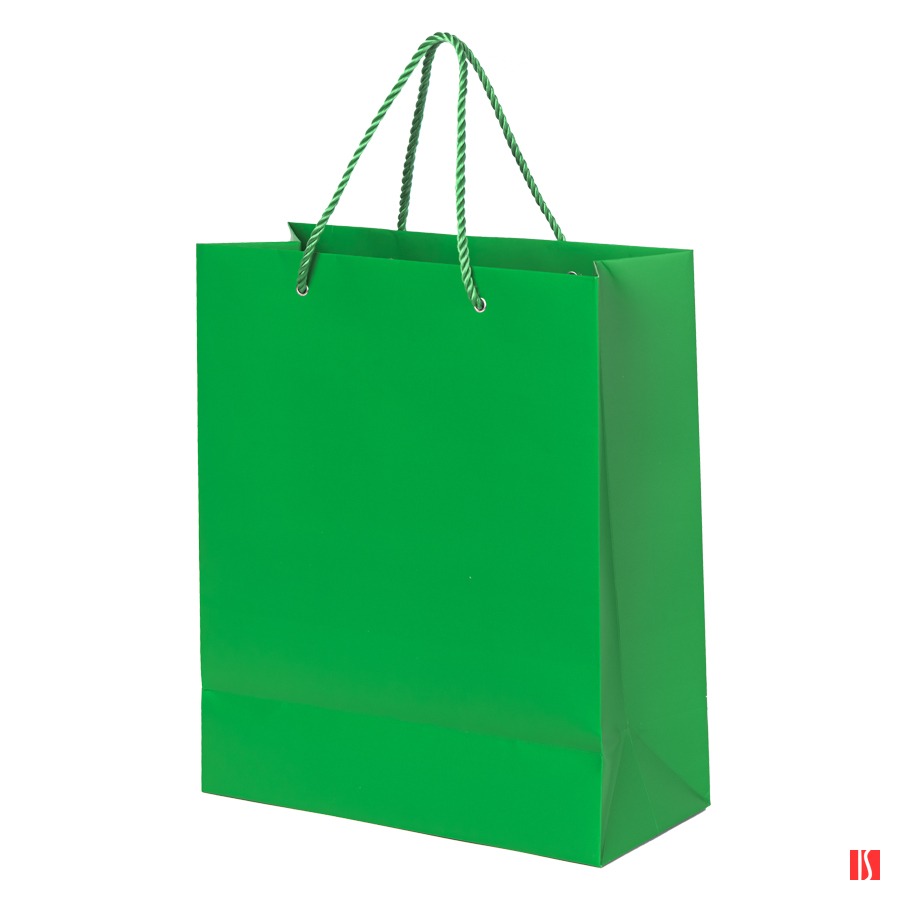 Пакет подарочный GLAM 27х12х32  см, зелёный