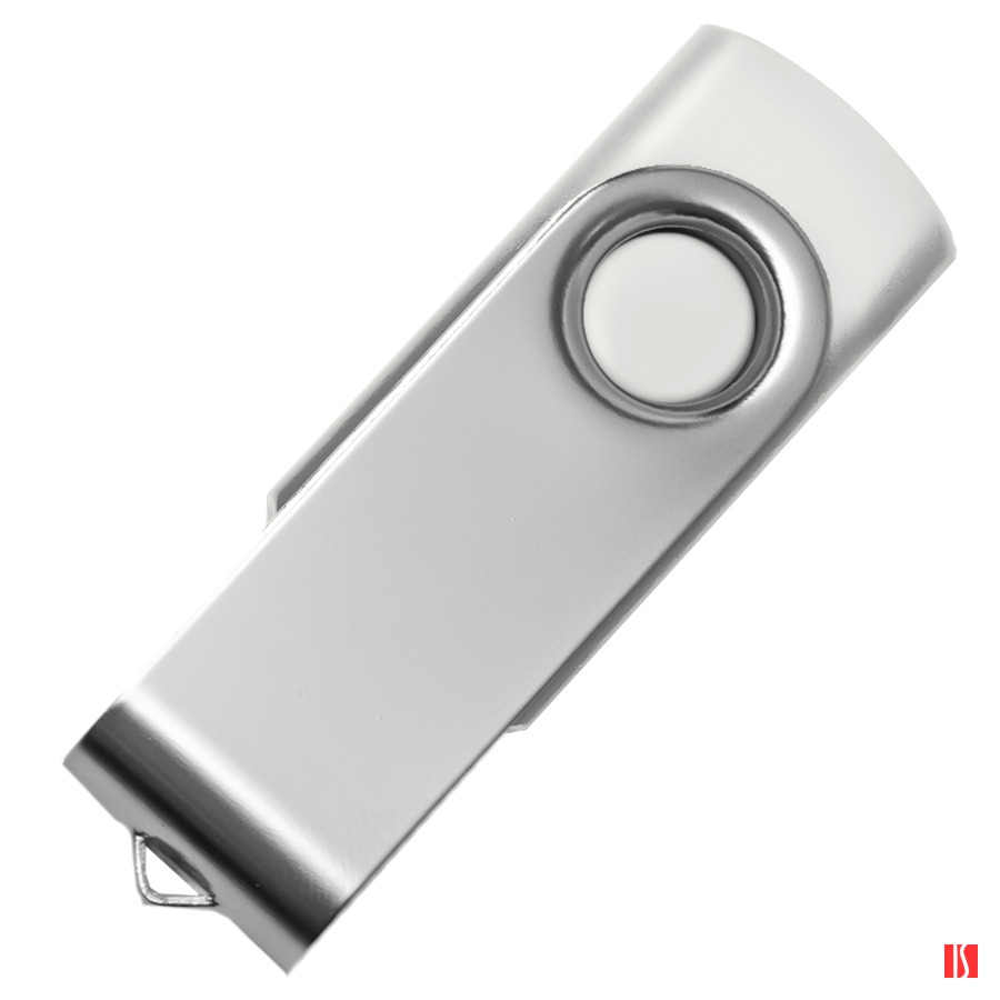 USB flash-карта DOT (32Гб), белый, 5,8х2х1,1 см, пластик, металл