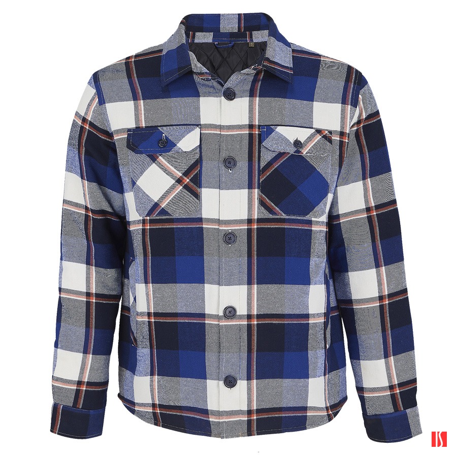 Куртка рубашка мужская NOAH, синий, XS/S(0),100%хлопок,180 г/м2;подкладка и утеплитель:100%полиэстер