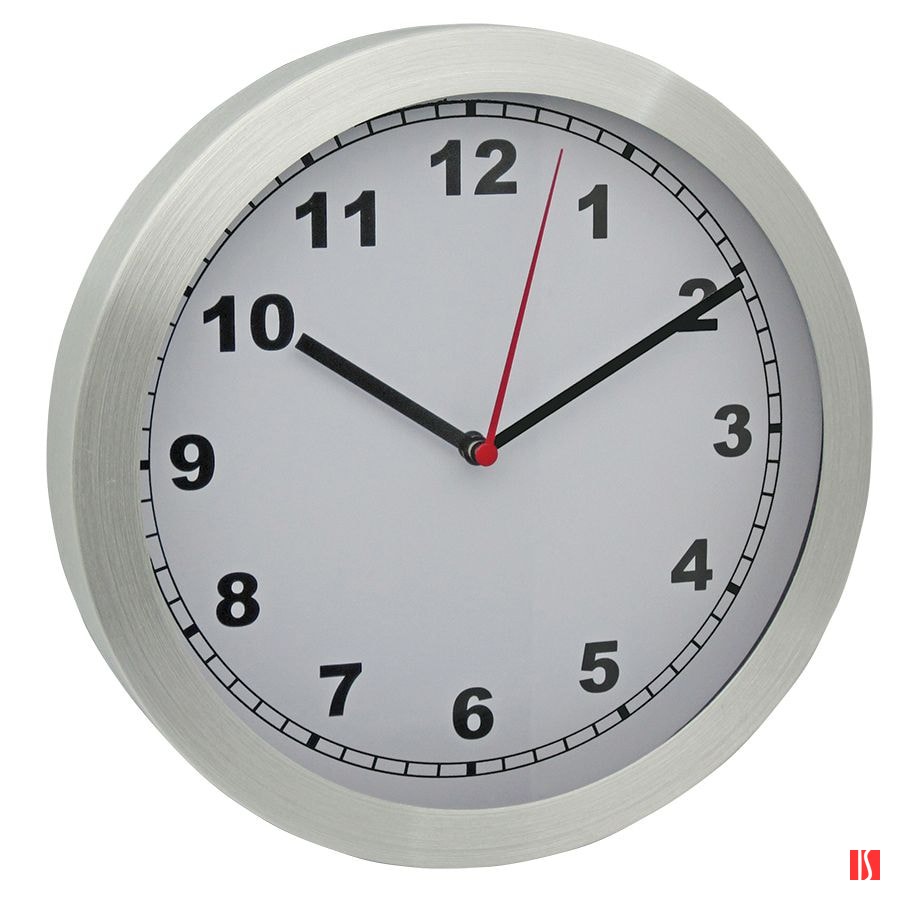 Часы настенные "ТЕМП"; D=25 см; H=4 см; металл; лазерная гравировка