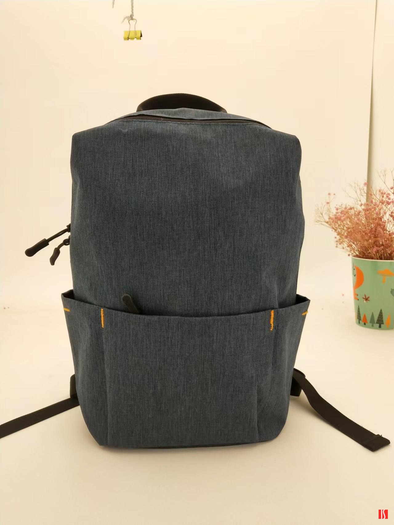 Рюкзак BASIC, темно серый меланж, 27x40x14 см, oxford 300D