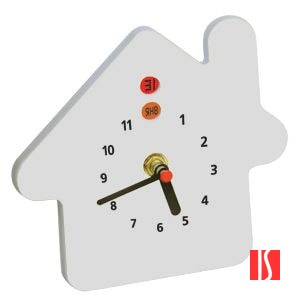 Купить Часы-календарь "Домик"; 16х15х3 см; пластик; тампопечать Часы-календарь "Домик"; 16х15х3 см; пластик; тампопечать