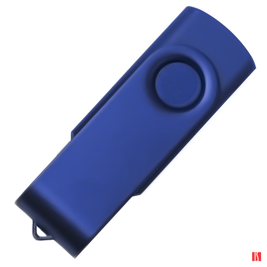 USB flash-карта DOT (32Гб), синий, 5,8х2х1,1см, пластик, металл