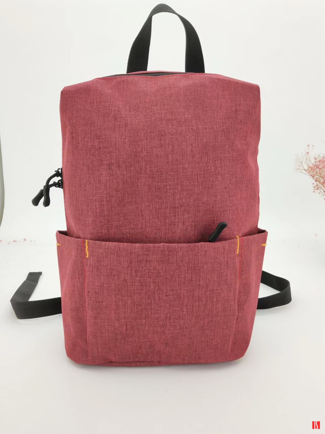 Рюкзак BASIC, бордовый меланж, 27x40x14 см, oxford 300D