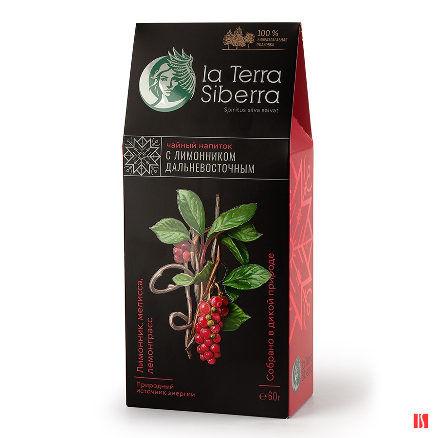 Чайный напиток со специями из серии "La Terra Siberra" с лимонником дальневосточным 60 гр.