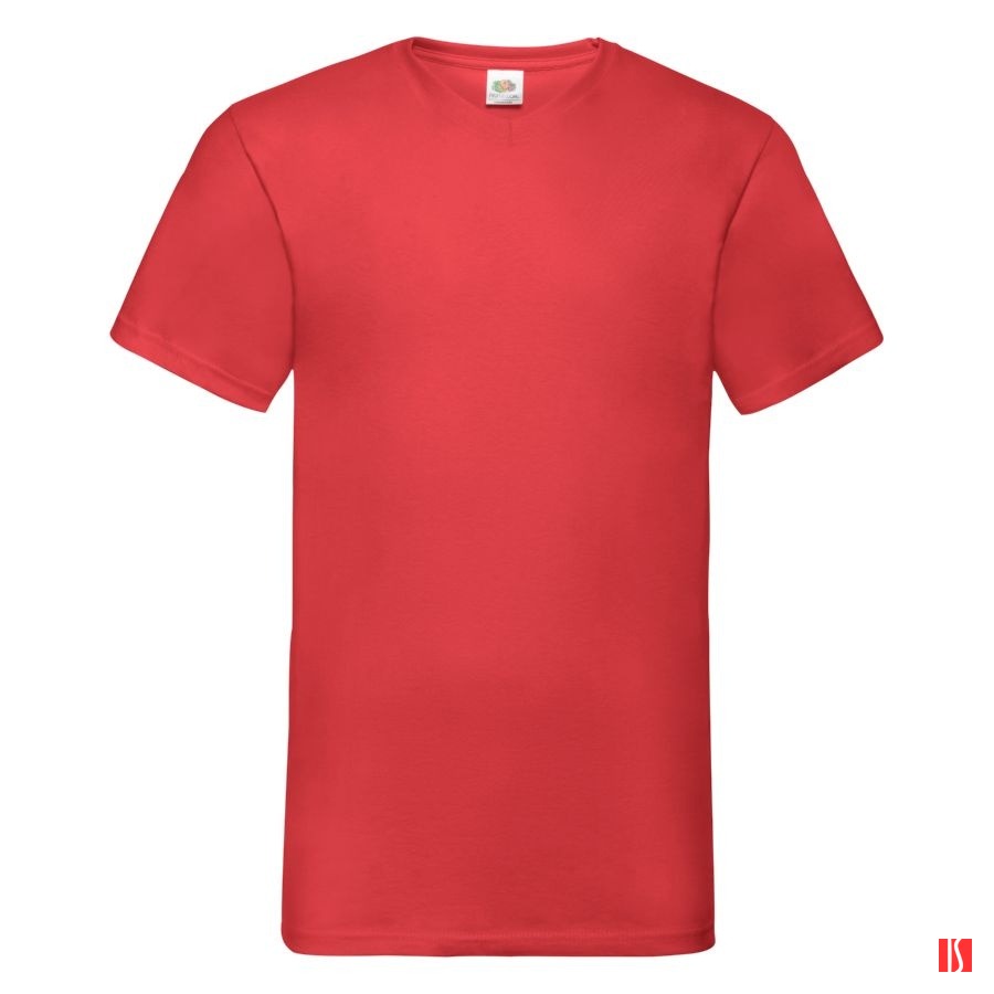 Футболка "Valueweight V-Neck T", красный_2XL, 100% х/б, 165г/м2