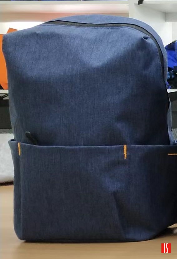 Рюкзак BASIC, темно-синий меланж, 27x40x14  см, oxford 300D