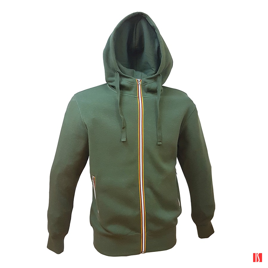 Толстовка мужская LAS VEGAS MAN, зеленый, 2XL, 80% хлопок, 20% полиэстр, 280 г/м2