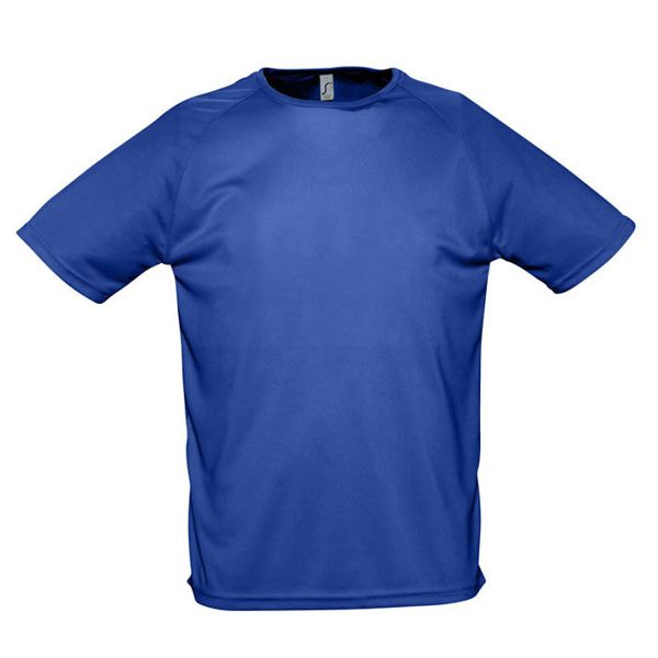 Футболка мужская "Sporty", ярко-синий_S, 100% воздухопроницаемый полиэстер, 140 г/м2