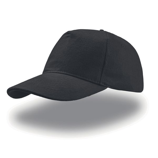 Бейсболка "LIBERTY FIVE BUCKLE", 5 клиньев,  застежка c металлической пряжкой; черный; 100% хлопок; 