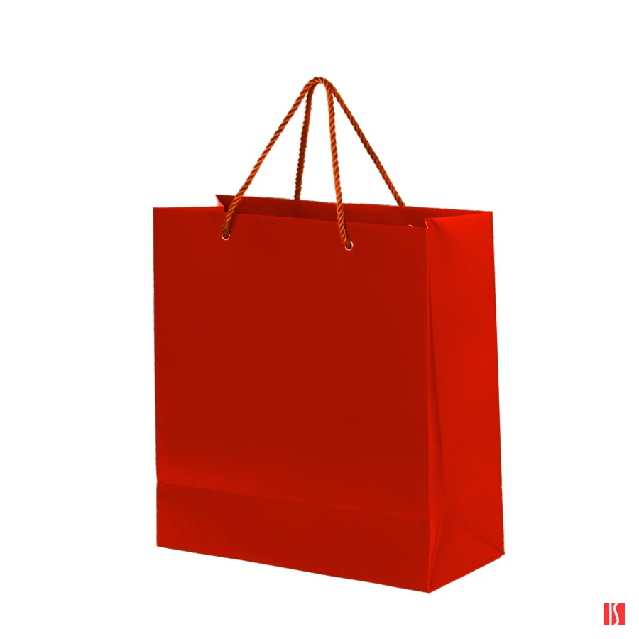 Пакет подарочный GLAM MINI 24х9х28 см, красный