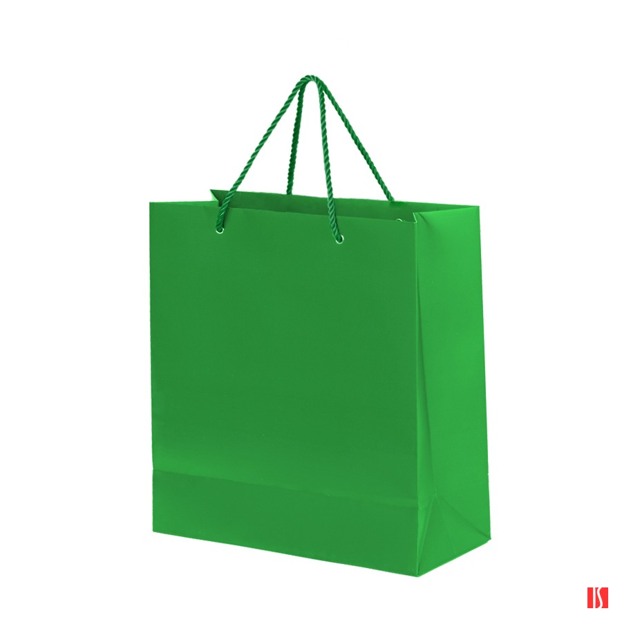 Пакет подарочный GLAM MINI 24х9х28 см, зелёный