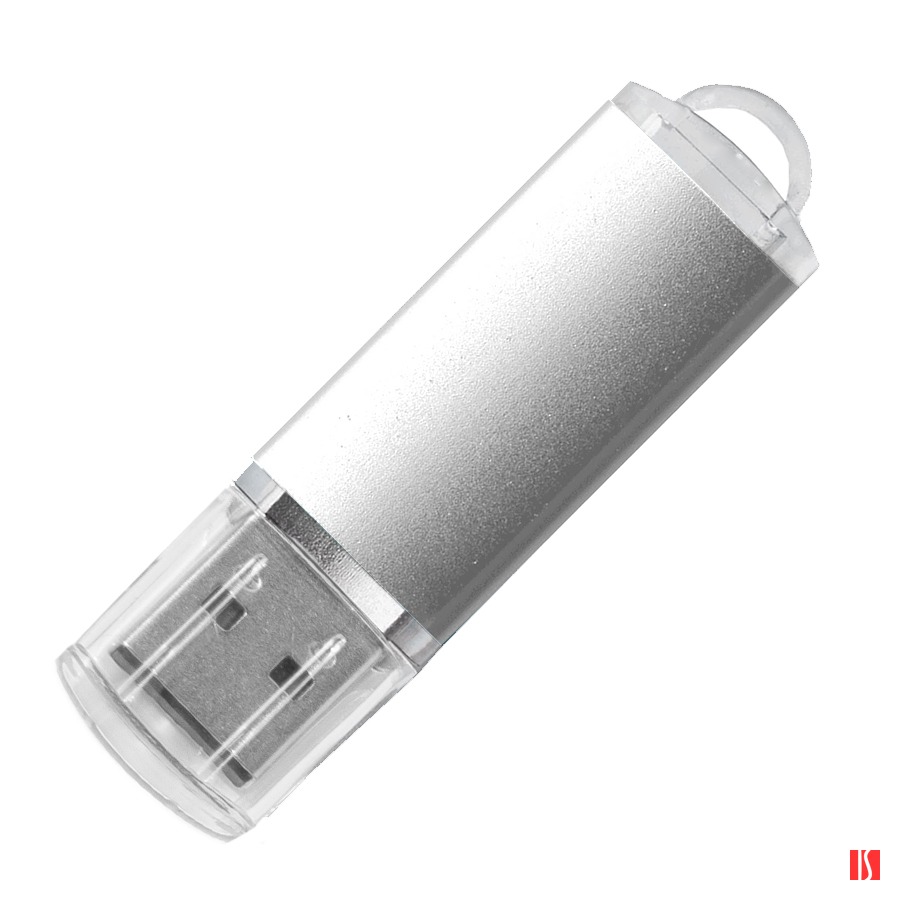 USB flash-карта ASSORTI (32Гб), серебристая, 5,8х1,7х0,8, металл