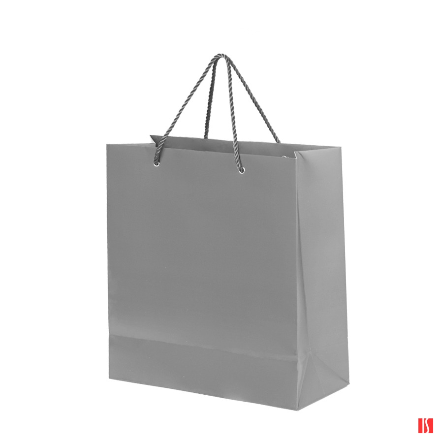 Пакет подарочный GLAM MINI 24х9х28 см,  серый