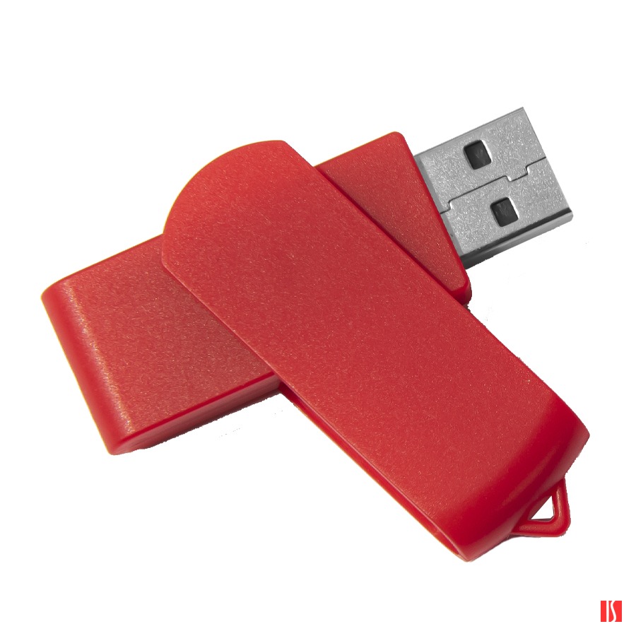 USB flash-карта SWING (8Гб), красный, 6,0х1,8х1,1 см, пластик