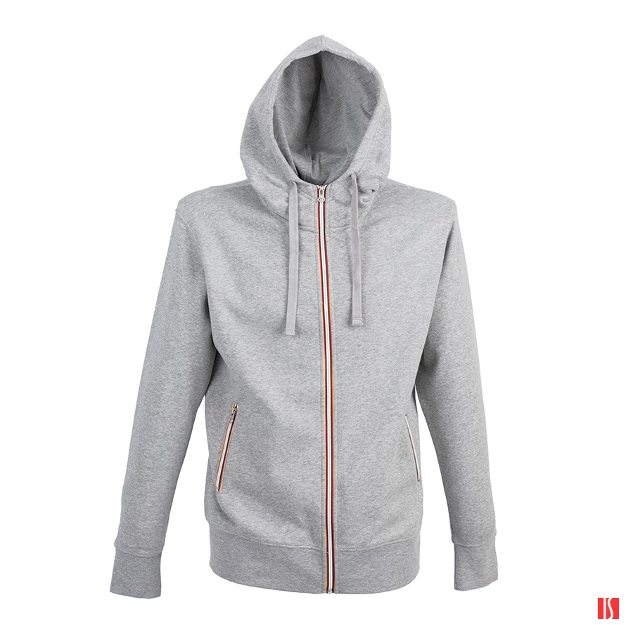 Толстовка мужская LAS VEGAS MAN, серый меланж, 2XL, 80% хлопок, 20% полиэстр, 280 г/м2