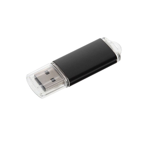 USB flash-карта "Assorti" (8Гб), черная, 5,8х1,7х0,8 см, металл