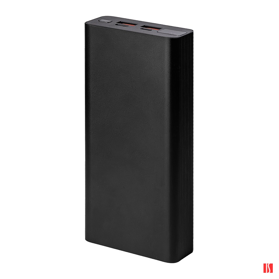 Универсальный аккумулятор OMG Iron line 20 (20000 мАч), металл, черный, 14,7х6.6х2,7 см