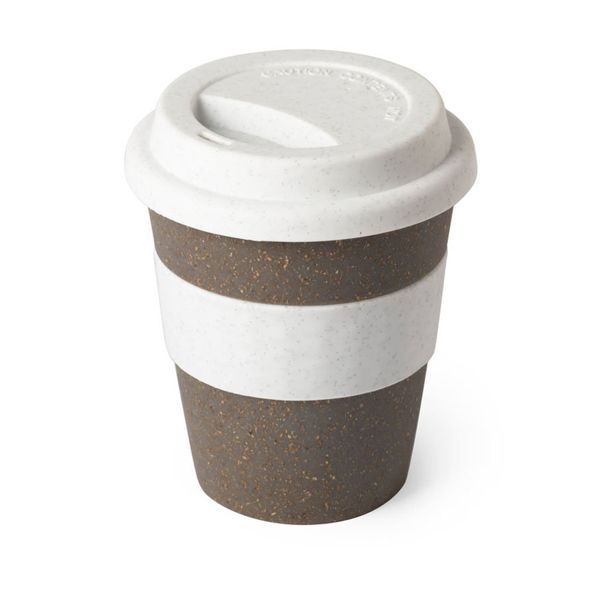 Купить Стакан FLIKER с крышкой, коричневый, 350мл,11,4х9,5см,полипропилен с бамбуковым волокном,силикон Стакан FLIKER с крышкой, коричневый, 350мл,11,4х9,5см,полипропилен с бамбуковым волокном,силикон