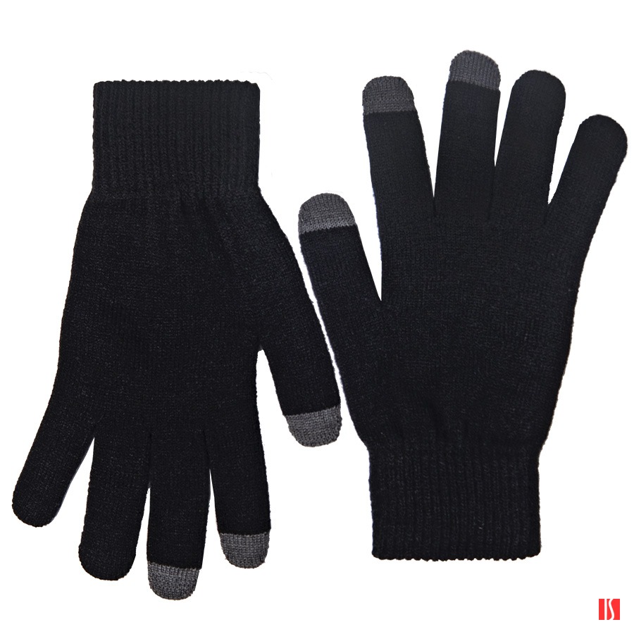 Перчатки сенсорные REACH, чёрный,100%акрил