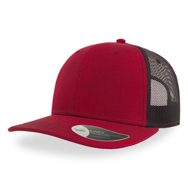 Купить Бейсболка "SONIC", 6 клиньев, пласт. застежка, бордовый/черный, осн.ткань, 100% хлопок, 280 г/м2 Бейсболка "SONIC", 6 клиньев, пласт. застежка, бордовый/черный, осн.ткань, 100% хлопок, 280 г/м2