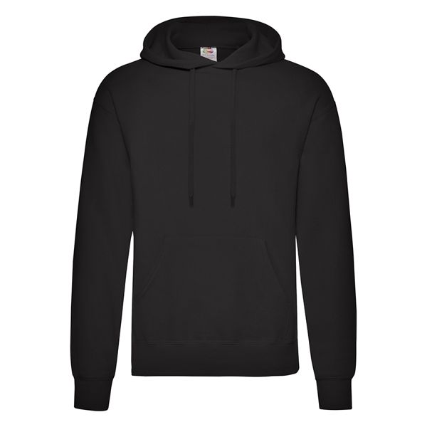 Толстовка мужская с начесом "Сlassic Hooded Sweat", черный_M, 80% х/б, 20% п/э, 280 г/м2