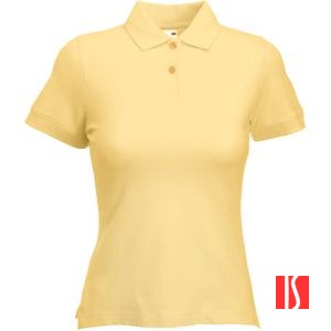 Поло "Lady-Fit Polo", песочный_S, 97% х/б, 3% эластан, 220 г/м2