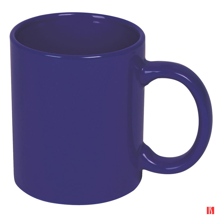 Кружка BASIC, 320мл, синий, тонкая керамика