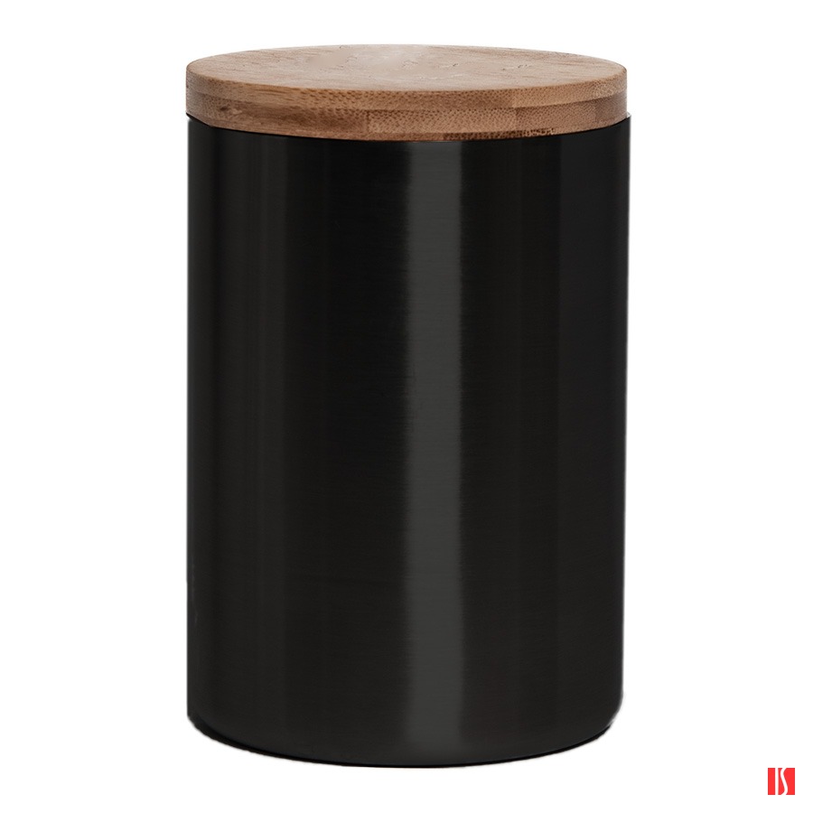 Термокружка BAMBOO с крышкой, 350мл. черный, нержавеющая сталь, бамбук