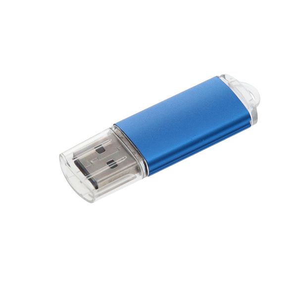 USB flash-карта "Assorti" (8Гб), синяя,  5,8х1,7х0,8 см, металл