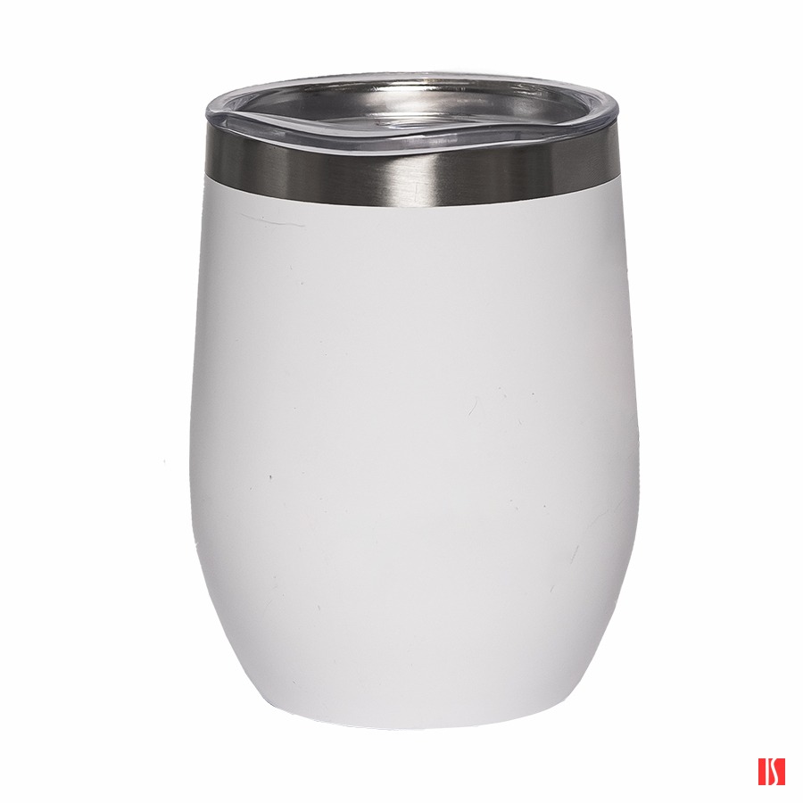 Термокружка ERGO, 350мл. белый, нержавеющая сталь, пластик