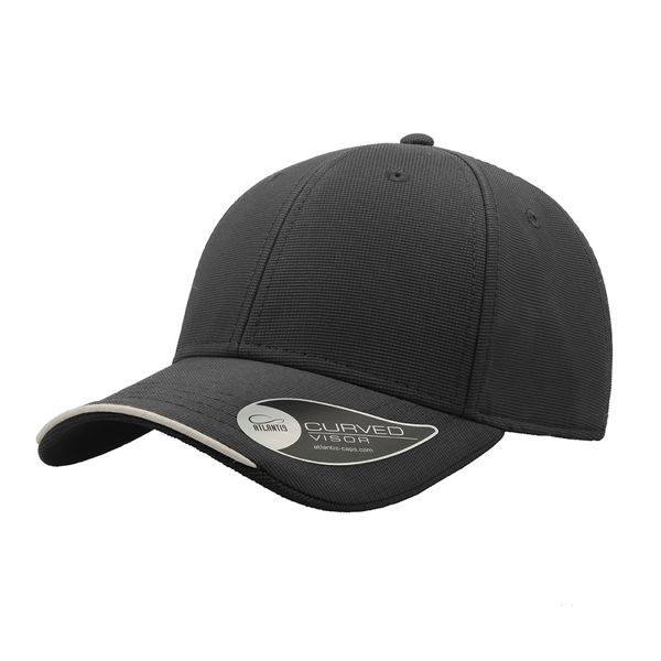 Бейсболка "ESTORIL", темно-серый, полиэстер 100%, застежка на липучке